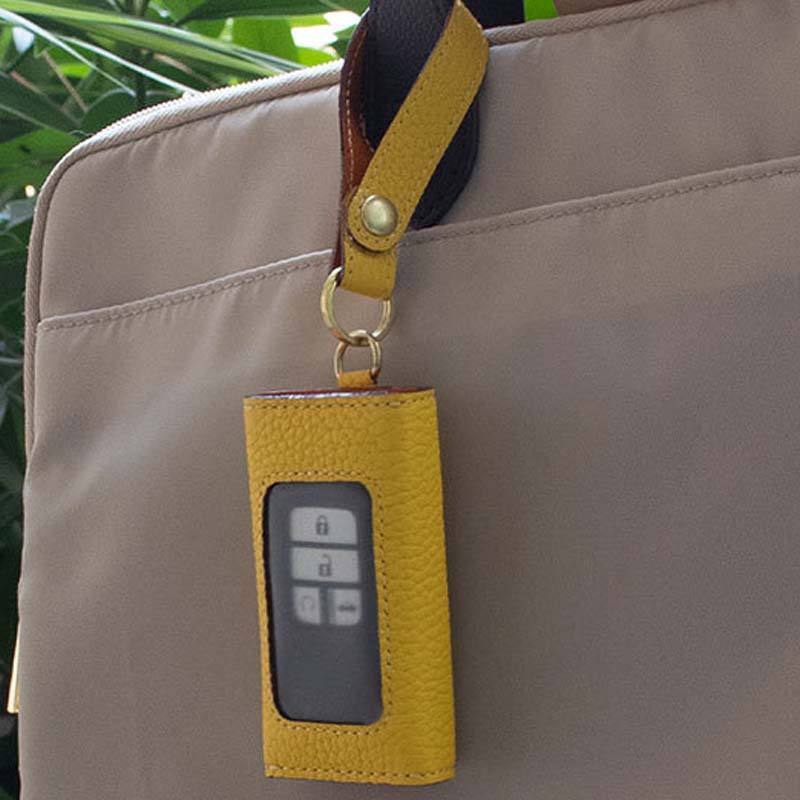 Genuine Leather Custom Key Holder Case for Hyundai - KCB2022121309 | Shenzhen Sinoya Tech